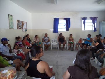 Reunião com catadores e catadoras do bairro do Pedregal