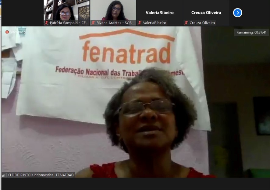 Fenatrad participa de live sobre a situação das trabalhadoras domésticas  frente à Covid-19 – Fenatrad